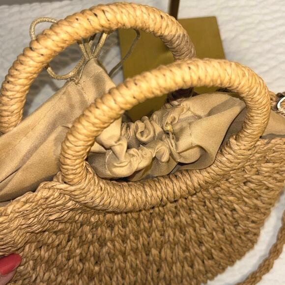 #127 Fashion Raffia Tote/bucket Handbag - Picture 3 of 4